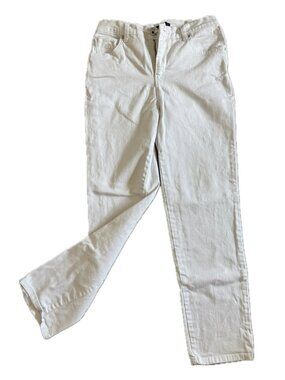 Gloria Vanderbilt Jeans White Denim Sz 8 Amanda